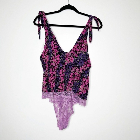 NWT Free People Bare It All Bodysuit Party Combo FP Intimately Women's Large - Picture 2 of 6